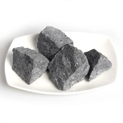 ISO9001 은백색 10mm-50mm 칼슘 규소 합금 탈산화제 1 톤 / 가방