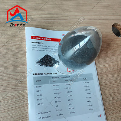 공급 75%/ 85%/ 90% 시크 0-10mm /10-50mm 검은 실리콘 탄화물