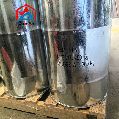 페 바나디움 80 등급 덩어리 저 불순물 블랙 실버 색상 항공 우주 철강 제조에 적용