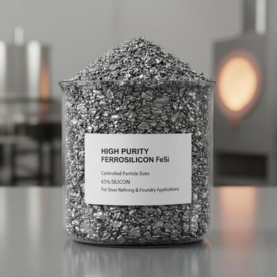고순도 철강실리콘 FeSi, 제어된 입자 크기와 65% 실리콘