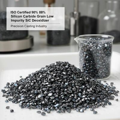 ISO Certified 90% 88% Purity Low Impurity Silicon Carbide Grain for Precision Casting