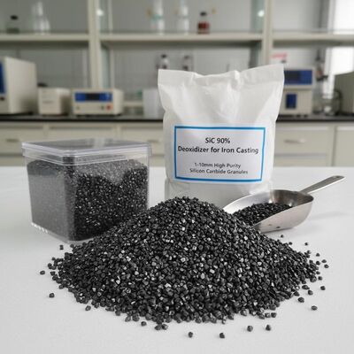 90% 순수성 SiC 탈산화제 1-10mm 철분용 고순수성 실리콘 탄화탄자